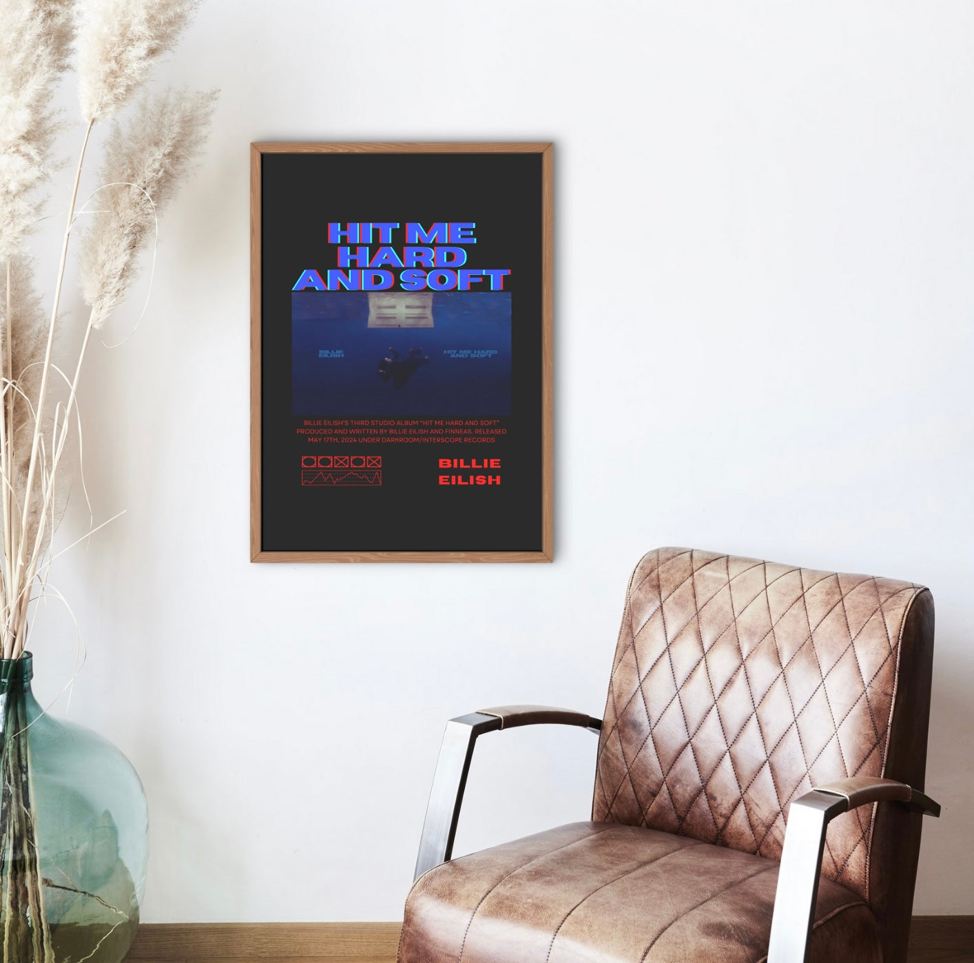 HIT ME HARD AND SOFT - Billie Eilish Album Poster ( Digital File )