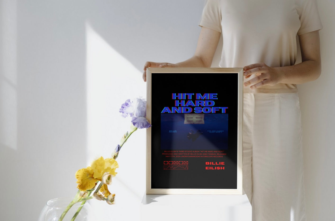 HIT ME HARD AND SOFT - Billie Eilish Album Poster ( Digital File )