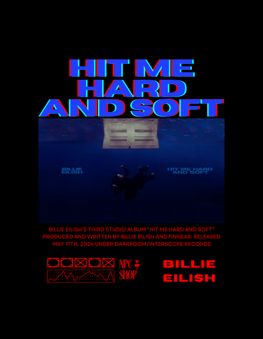 HIT ME HARD AND SOFT - Billie Eilish Album Poster ( Digital File )